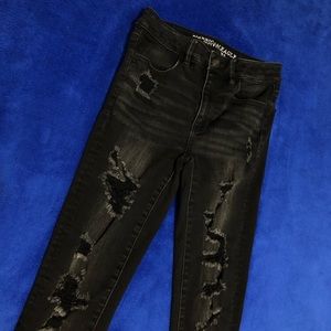 [American Eagle] Black High Rise Jegging